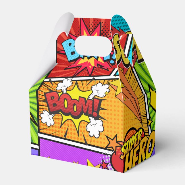 super hero  favour box (Front Side)