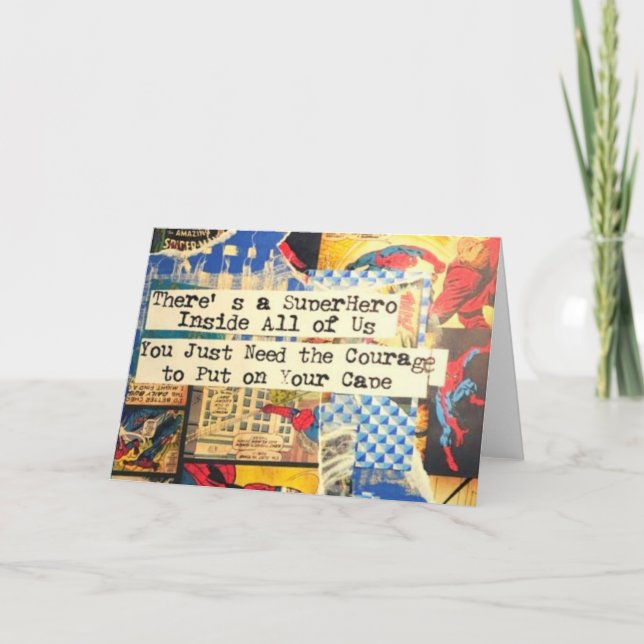 Super Hero Greeting Card (Front)