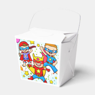 Super Hero Kids Birthday Party Favor Box