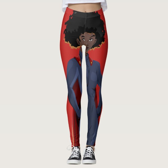 Super Hero Lady Leggings (Front)