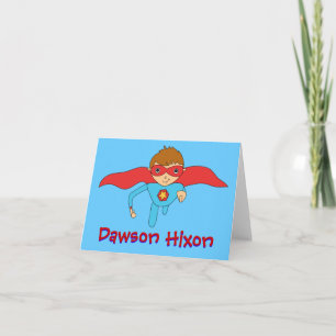 Super Hero Note Card