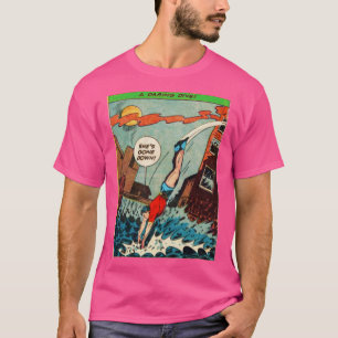 Super Hero Rescue Action old comics aesthetic T-Shirt