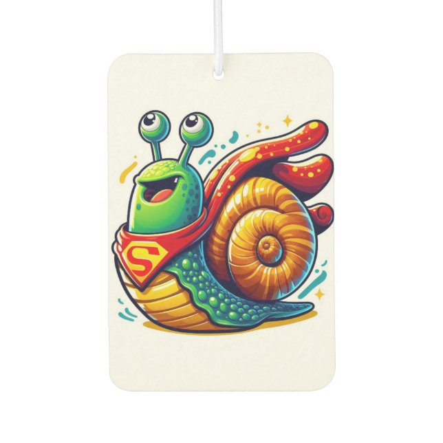 Super hero Snail Air Freshener  (Front)