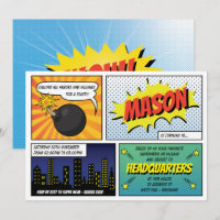 Super Heroes and Villains Kid's Birthday Party