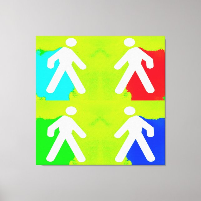 Super heroes canvas print (Front)