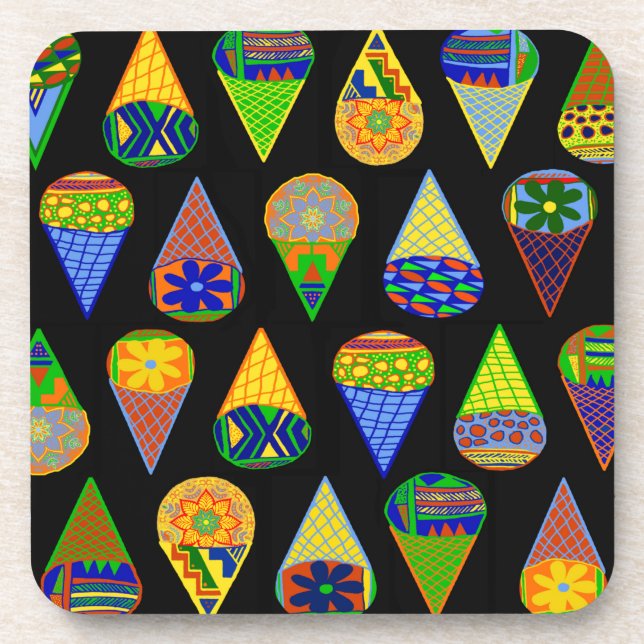 Super Heroes Ice Cream Cones Coaster (Front)