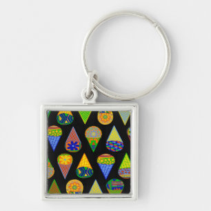 Super Heroes Ice Cream Cones Key Ring