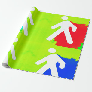 Super heroes wrapping paper