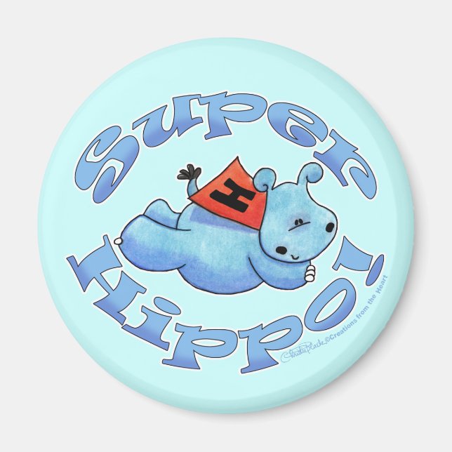 Super Hippo Magnet (Front)