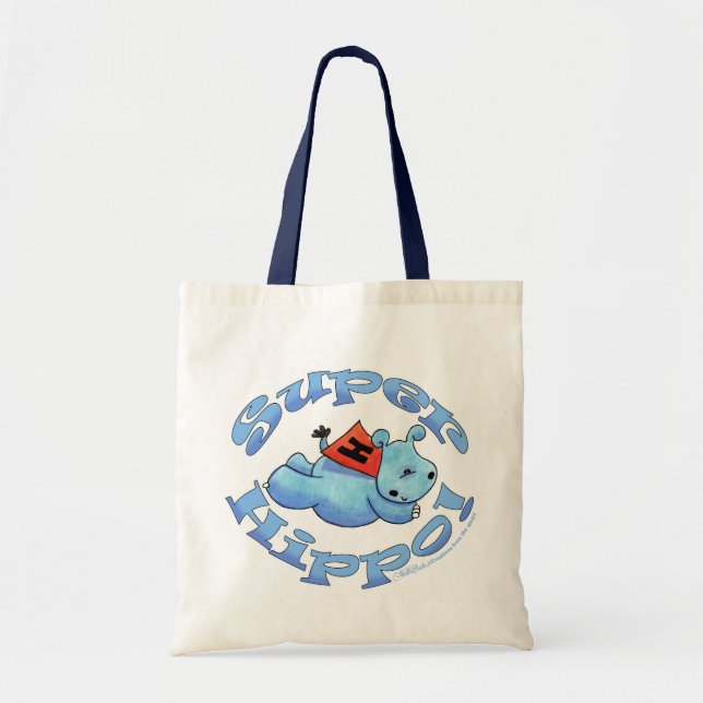 Super Hippo Tote Bag (Front)