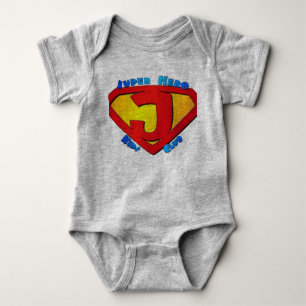 Super Hope Hero Baby Bodysuit - Inspirational Grey