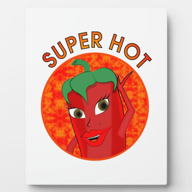 Super Hot Pepper Diva Plaque (Front)