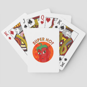 Super Hot Pepper Diva Playing Cards