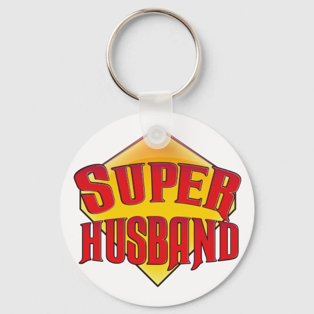 Super Husband Key Ring (Front)