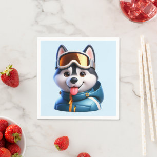 Super Husky Adventurer Napkin