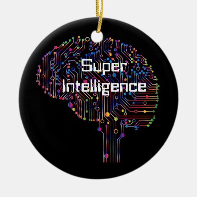 Super Intelligence Technology Ceramic Tree Decoration (Front)