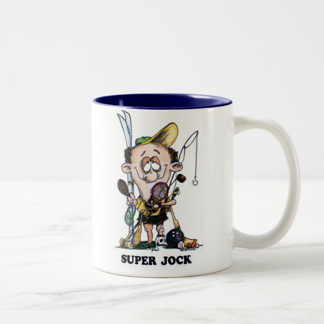 SUPER JOCK Two-Tone COFFEE MUG (Right)