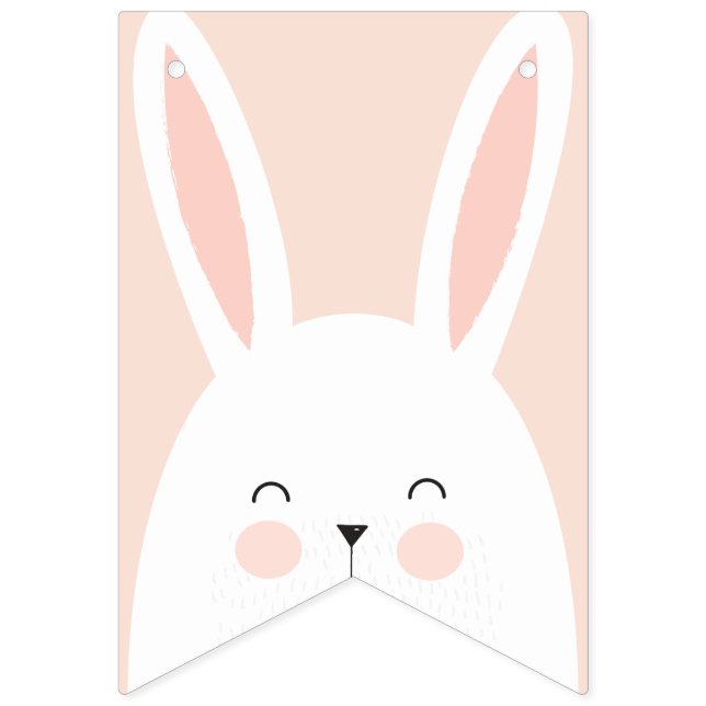 Super Kawaii Cute Easter Bunny. Bunting (First Flag)