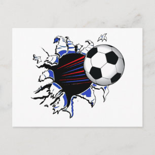 SUPER KICK SOCCER POSTCARD