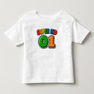 Super Kid 01 Colourful Bubble Letters Toddler T-Shirt