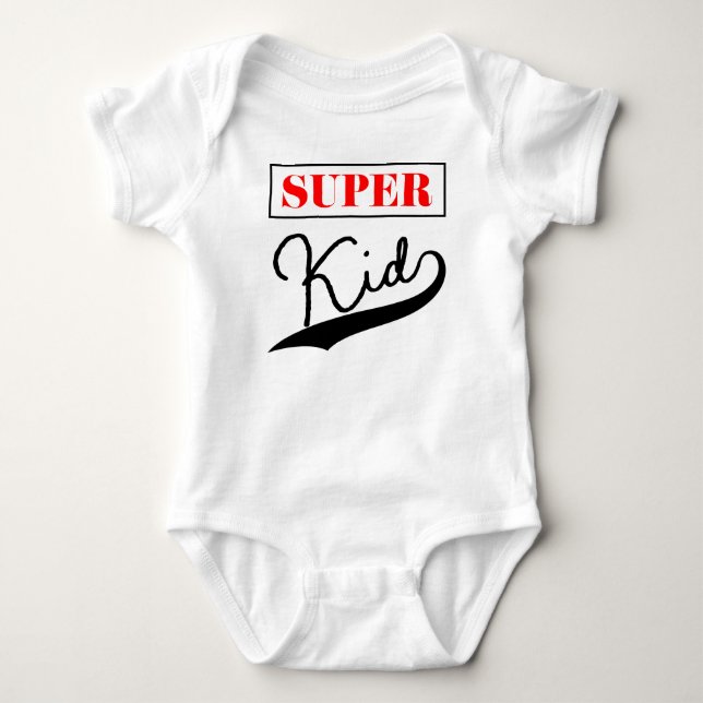 Super Kid  Baby Bodysuit (Front)