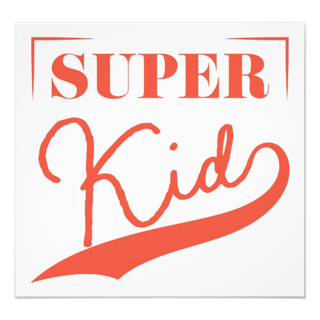 Super Kid Photo Print (Front)