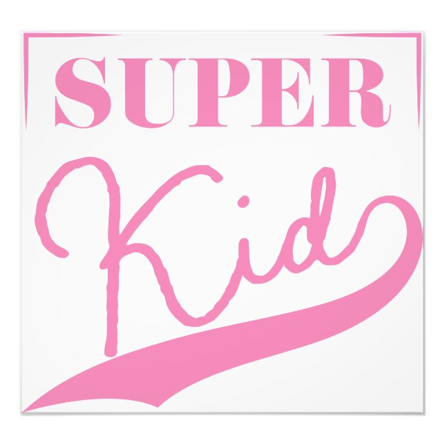 Super Kid Photo Print (Front)