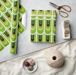 Super Kitsch Mod retro 60s 70s wrapping paper