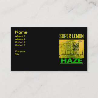 SUPER LEMON HAZE BUSINESS CARD