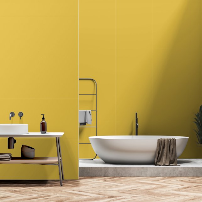 Super Lemon Sunshine Bright and Bold Wallpaper (Bathroom)