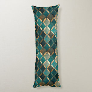 Super Luxe Teal & Gold  Body Cushion