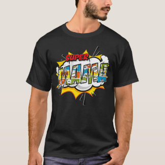 Super Mama Comic Style Family Gift for Grandma T-Shirt