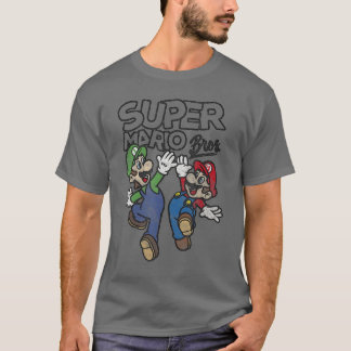 Super Mario Bros Luigi and Mario High Five Portrai T-Shirt