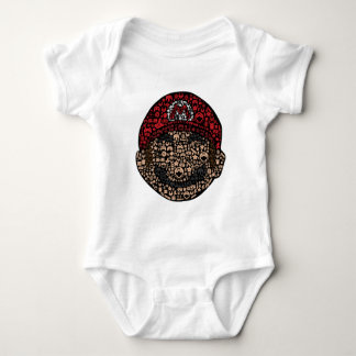     super Mario design  Baby Bodysuit