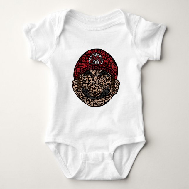     super Mario design  Baby Bodysuit (Front)