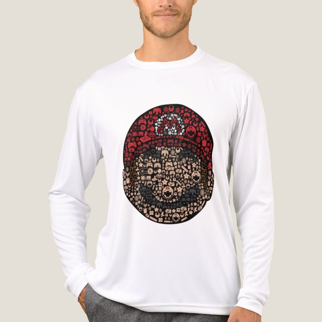     super Mario design  Tri-Blend Shirt (Front)