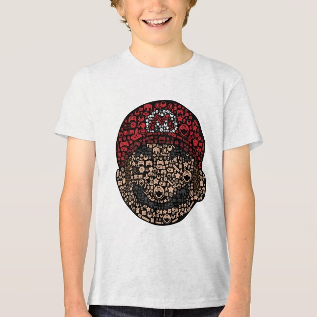     super Mario design  Tri-Blend Shirt (Front)