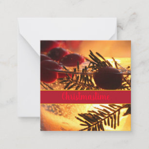 Super Mini Christmas Paper Greeting Card