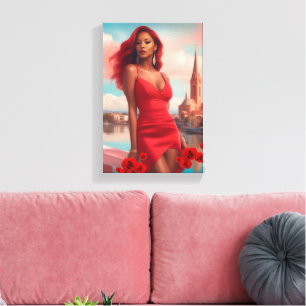 Super Model Canvas Print
