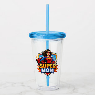 Super Mom Acrylic Tumbler