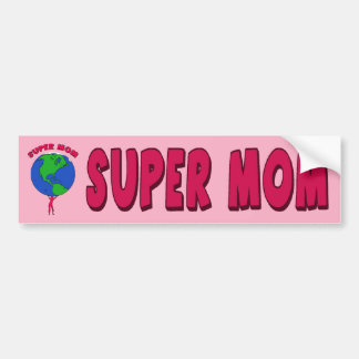 SUPER MOM BUMPER STICKER