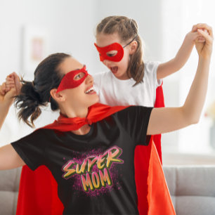 SUPER MOM GRAFFITI-INSPIRED Tri-Blend SHIRT