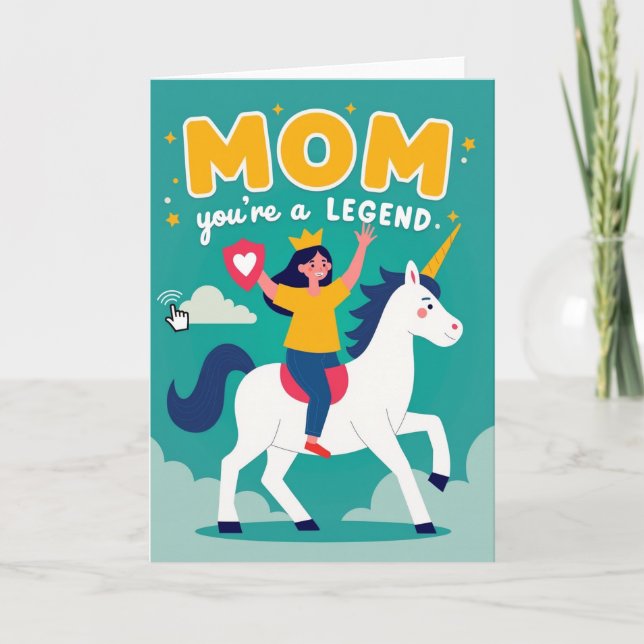 Super Mom Hero Award Card (Front)