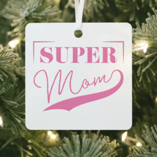 Super Mom Metal Tree Decoration