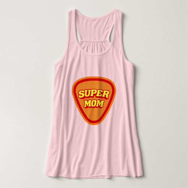 Super Mom Mother's Day Singlet (Design Front)
