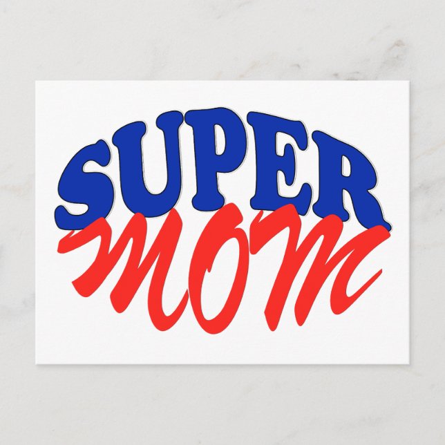 SUPER MOM POSTCARD (Front)