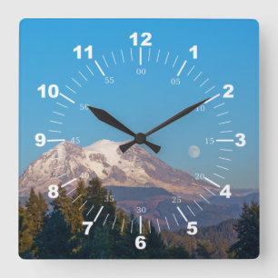 Super Moon 2014 Square Wall Clock