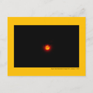Super Moon Basketball Orange 316-2 Postcard