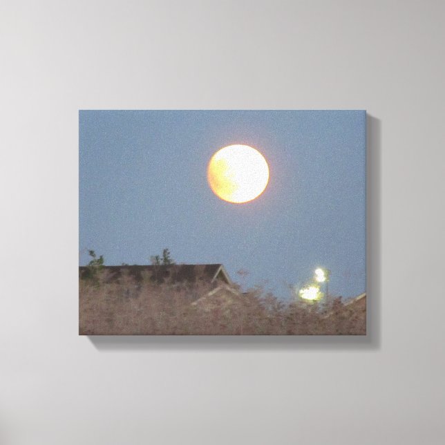 Super Moon canvas Print (Front)