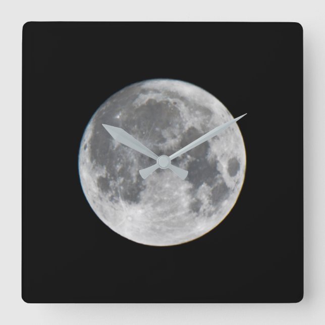 Super Moon | Mendota Heights Minnesota Square Wall Clock (Front)